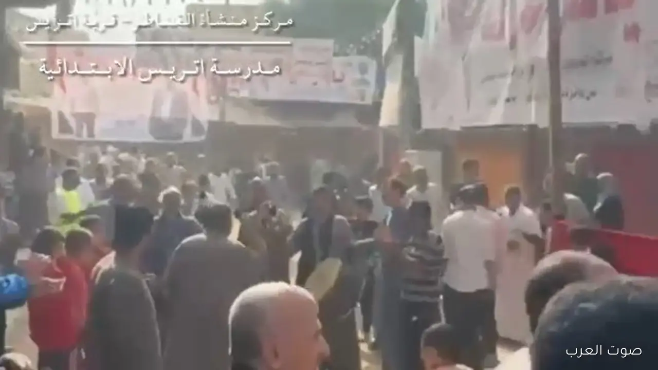 زحمة وطوابير طويلة على التصويت في مدرسة إتريس بمنشأة القناطر