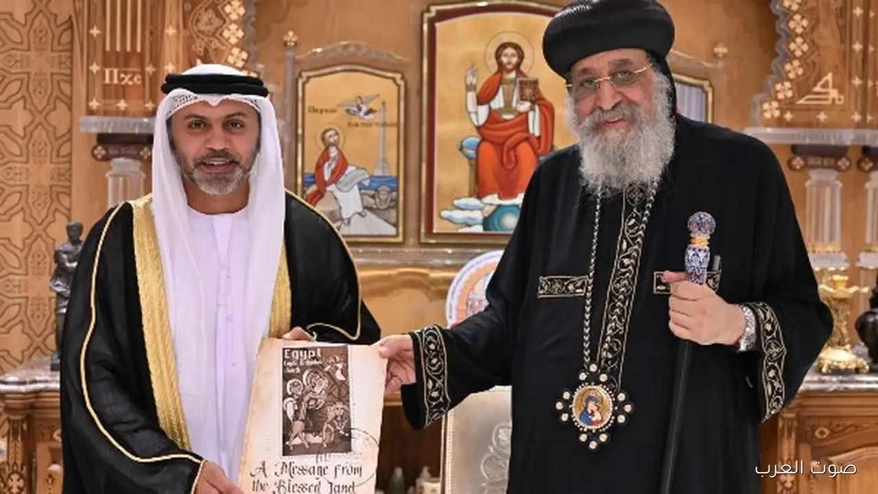 زيارة تعارف بين البابا وسفير الإمارات الجديد في القاهرة