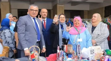 زين العابدين والجارحي يفتتحوا سوق الخير ومعرض الكتاب الخيري لدعم