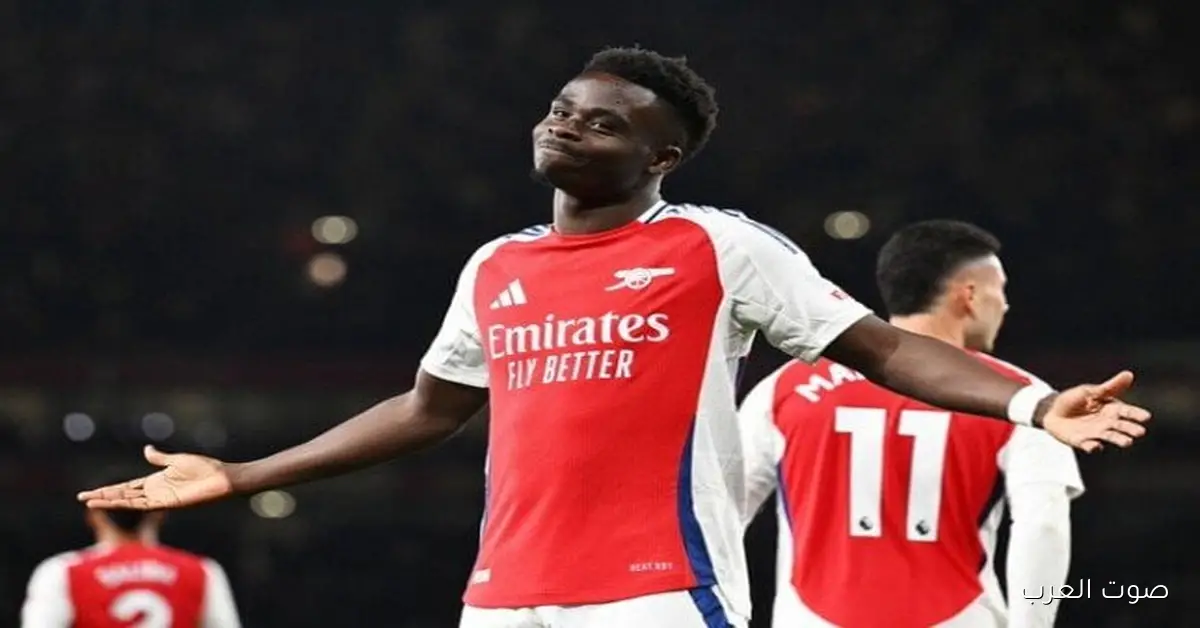 ساكا يتصدر هجوم أرسنال في مواجهة سندرلاند بالدوري الإنجليزي الممتاز