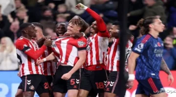 سندرلاند يتفوق على أرسنال في الشوط الأول بالدوري الإنجليزي الممتاز