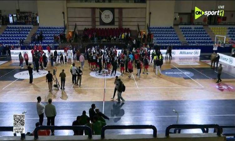 أحداث مباراة السلة بين الأهلي والاتحاد