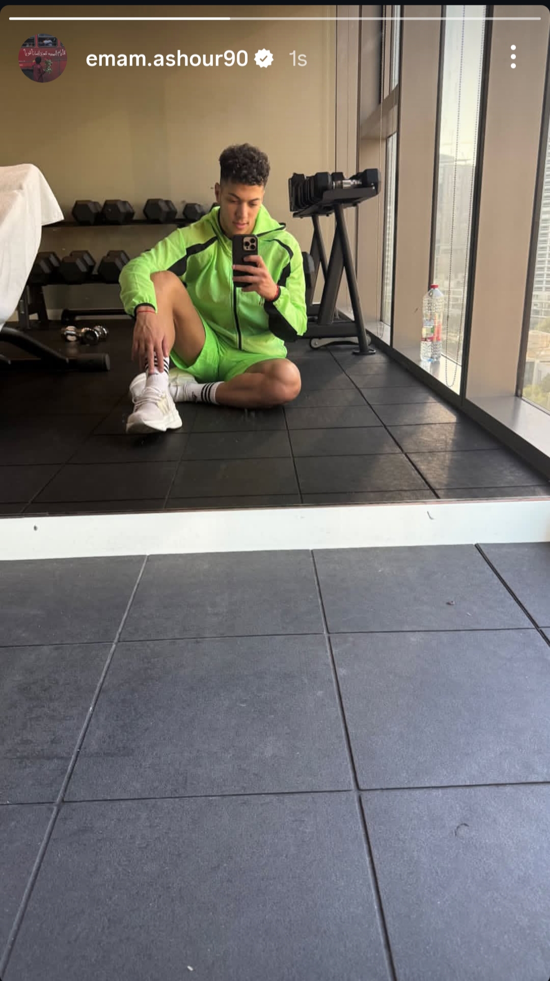 إمام عاشور في الجيم