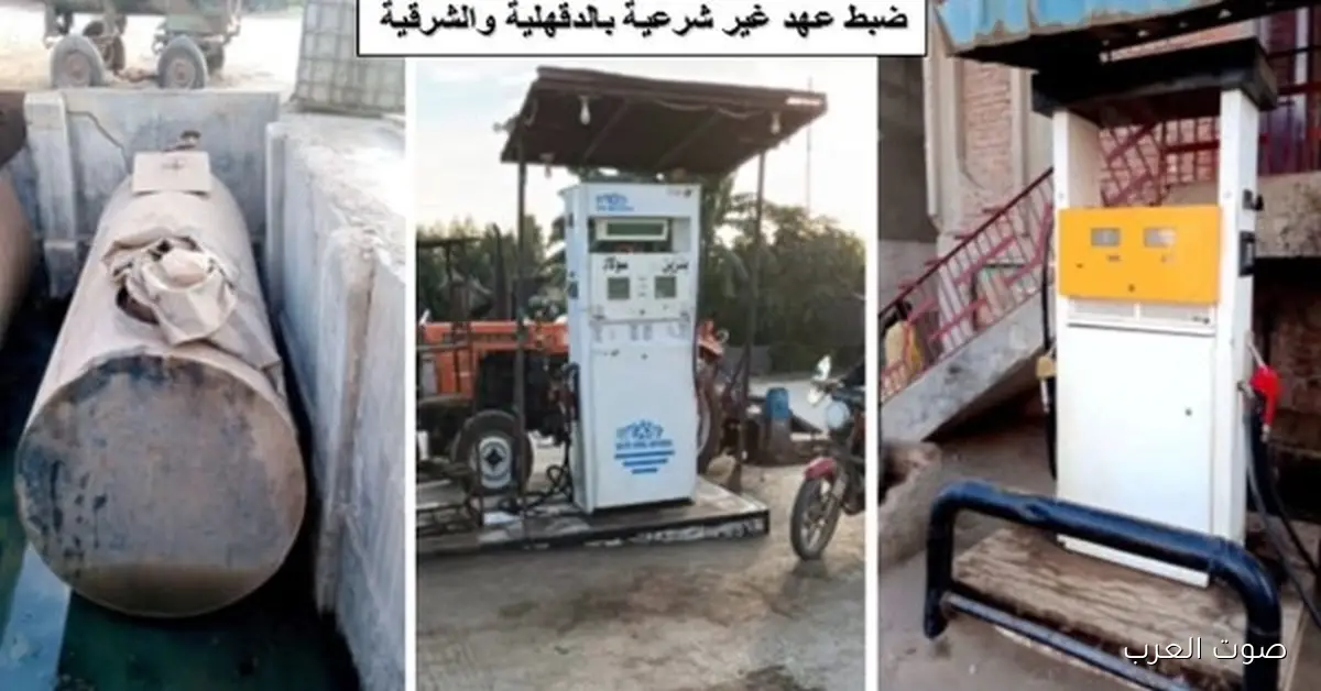 ضبط محطات بنزين بتلعب في 524 ألف لتر من المنتجات البترولية