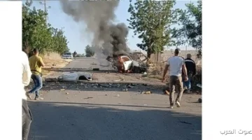 ضربة جوية إسرائيلية على عربية في بلدة زوطر الشرقية بجنوب