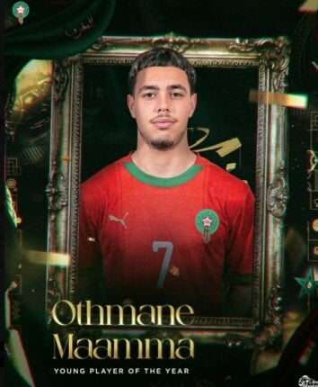 عثمان معما يفوز بجائزة أفضل لاعب صاعد في إفريقيا في