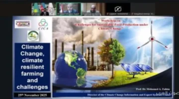 عشان نواجه التغيرات المناخية الزراعة بتنظم ورشة عمل مع منظمة