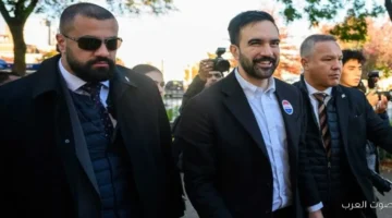 عمدة نيويورك المنتخب مصر أم الدنيا أثناء زيارته لمحل مصري