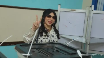 غادة إبراهيم تروح تدلي بصوتها في مدرسة مصطفى كامل بمساكن