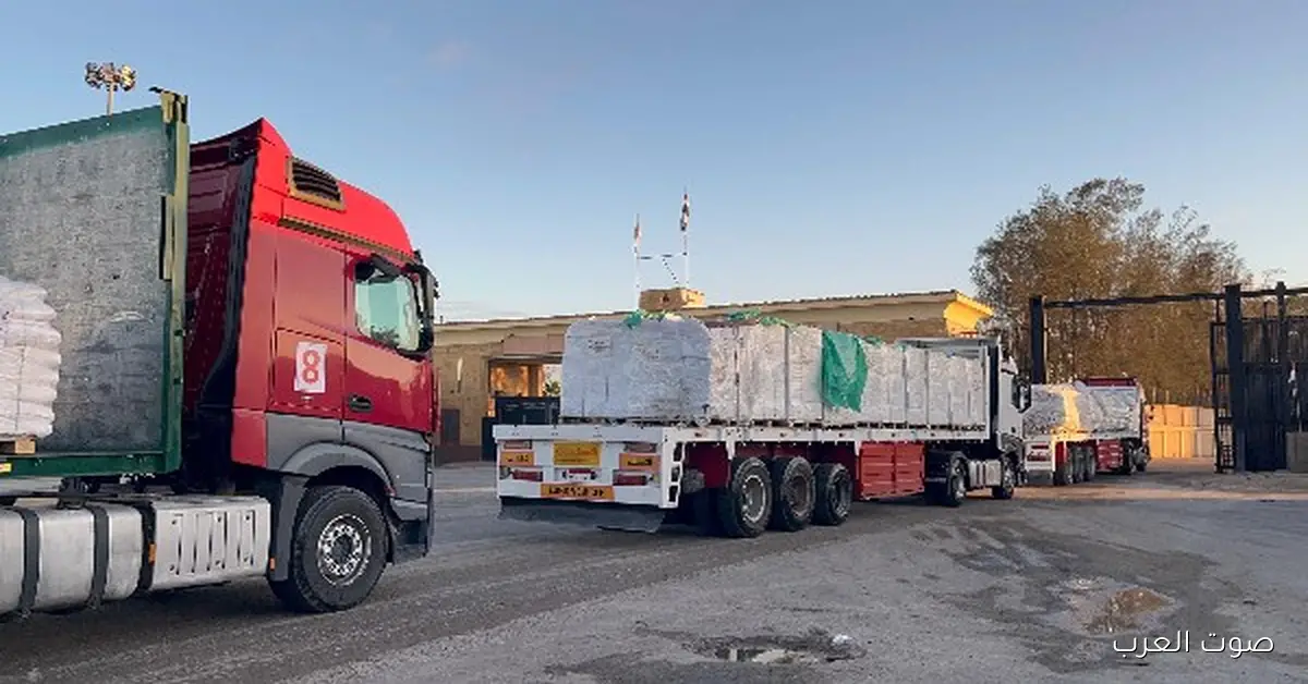 قافلة زاد العزة 81 بتوصل 10 آلاف طن مساعدات و90 ألف قطعة ملابس شتوية لغزة