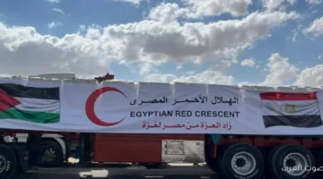 قافلة زاد العزة الـ80 توصل المساعدات للفلسطينيين في غزة