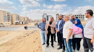 قيادات هيئة المجتمعات العمرانية بتتابع مشروعات الإسكان الأخضر في العبور