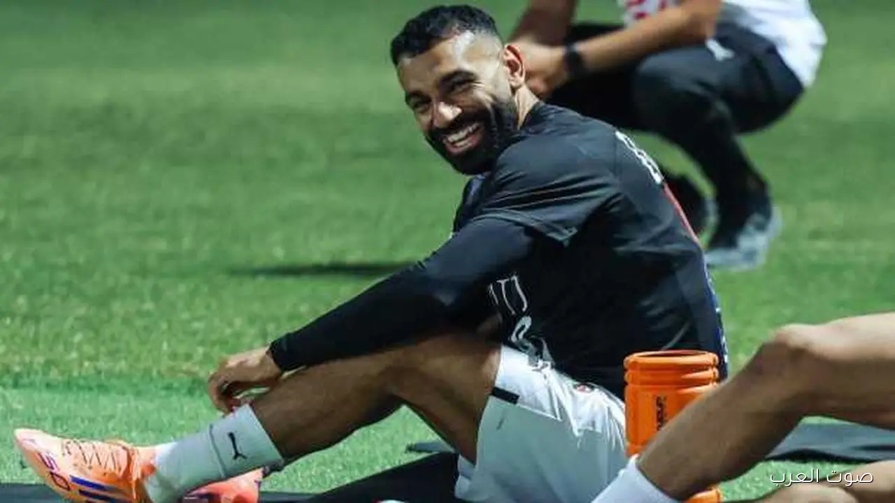 محمد صلاح في قمة الفرح أجمل لحظات تدريبات منتخب مصر