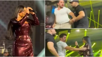 معجب يتعدى على هيفاء وهبي في حفلها بالأردن والبودي جارد