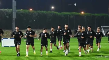 منتخب مصر الثاني يبدأ تدريباته قبل مواجهة الكويت في كأس