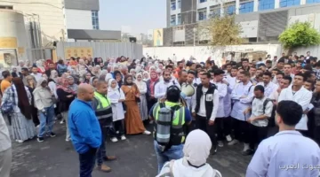 نجاح تجربة إخلاء في كلية التمريض بجامعة عين شمس