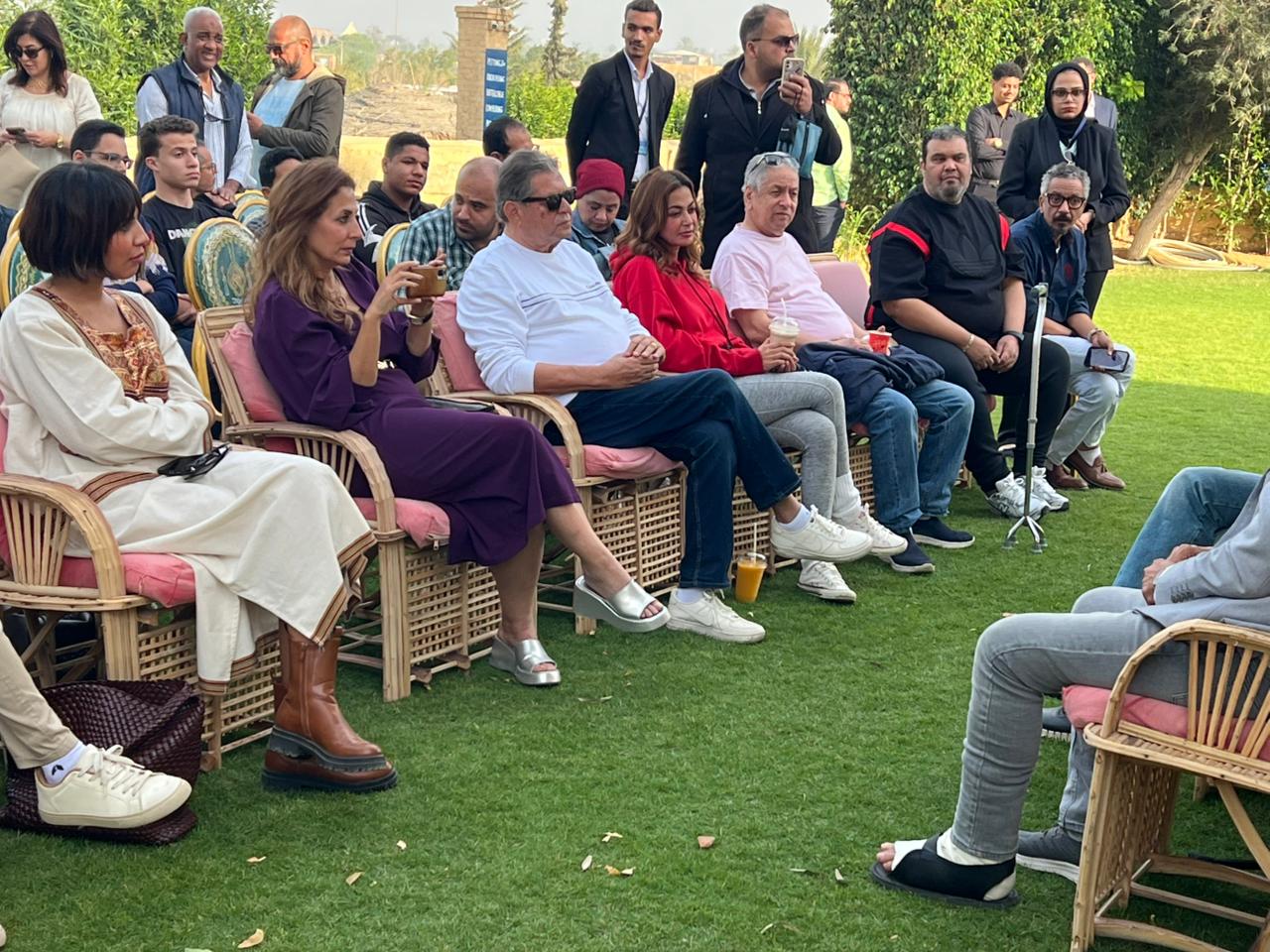 نجوم الفن في مهرجان الفيوم لحضور ماستر كلاس المخرج تامر