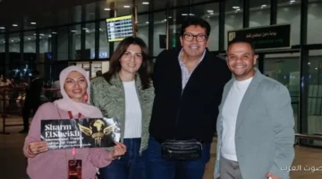 هاني رمزي وصل مهرجان شرم الشيخ الدولي للمسرح واتكرم في