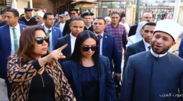 وزراء التضامن والتنمية والأوقاف ومحافظ الغربية بيشوفوا شغل تطوير مسجد