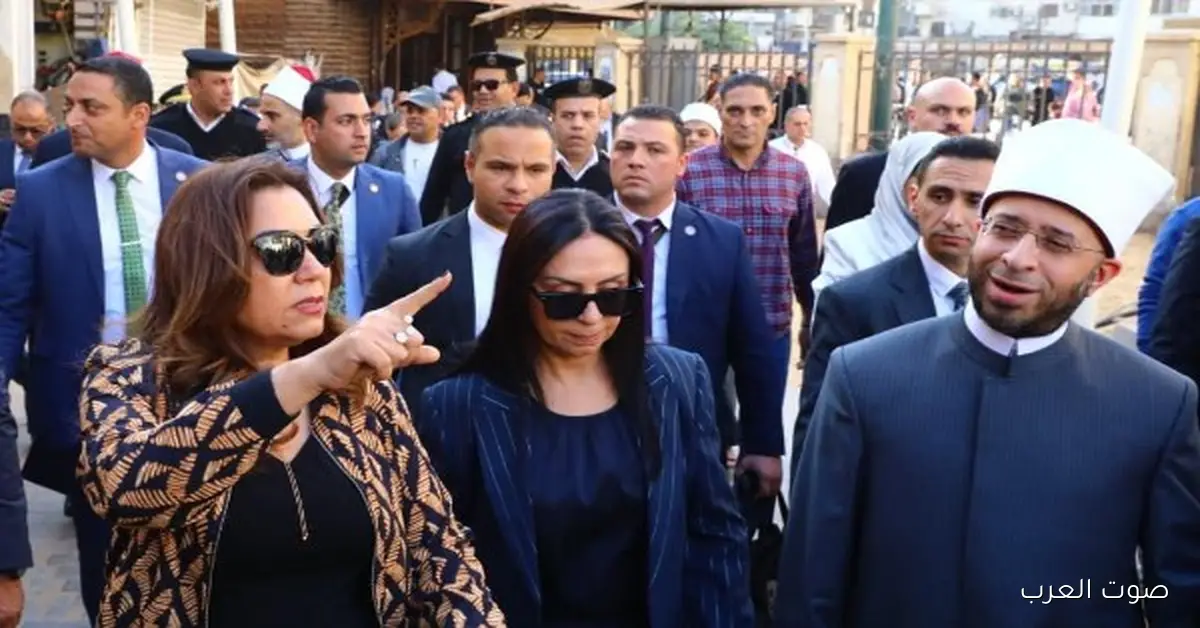 وزراء التضامن والتنمية والأوقاف ومحافظ الغربية بيشوفوا شغل تطوير مسجد السيد البدوي