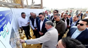 وزير الإسكان يزور توسعات محطة معالجة كحك في مركز يوسف