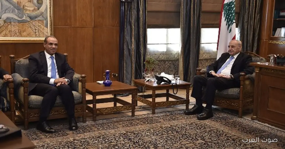 وزير الخارجية يتكلم مع رئيس النواب اللبناني عن تقوية العلاقات بين البلدين