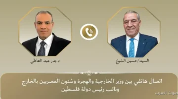 وزير الخارجية يتكلم مع نائب الرئيس الفلسطيني عن إعادة إعمار