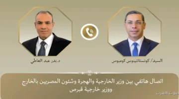 وزير الخارجية يتواصل مع نظيره القبرصي عبر الهاتف