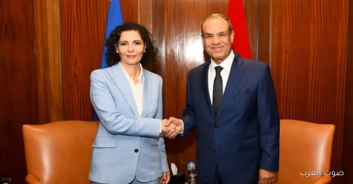 وزير الخارجية يقابل مفوضة الاتحاد الأوروبي لأزمات العالم 2 وزير الخارجية يقابل مفوضة الاتحاد الأوروبي لأزمات العالم