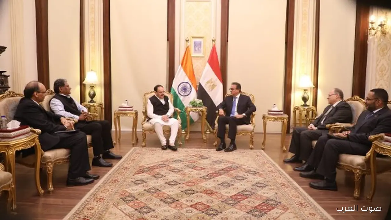 وزير الصحة يستقبل وزير الصحة الهندي عشان يتبادلوا الخبرات في