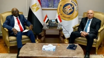 وزير الصناعة يناقش مع وزير البنية التحتية السوداني طرق تعزيز