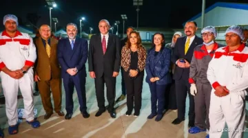 وزيرتين التضامن والتنمية المحلية ومحافظ الغربية يزوروا محطة طنطا لانتاج