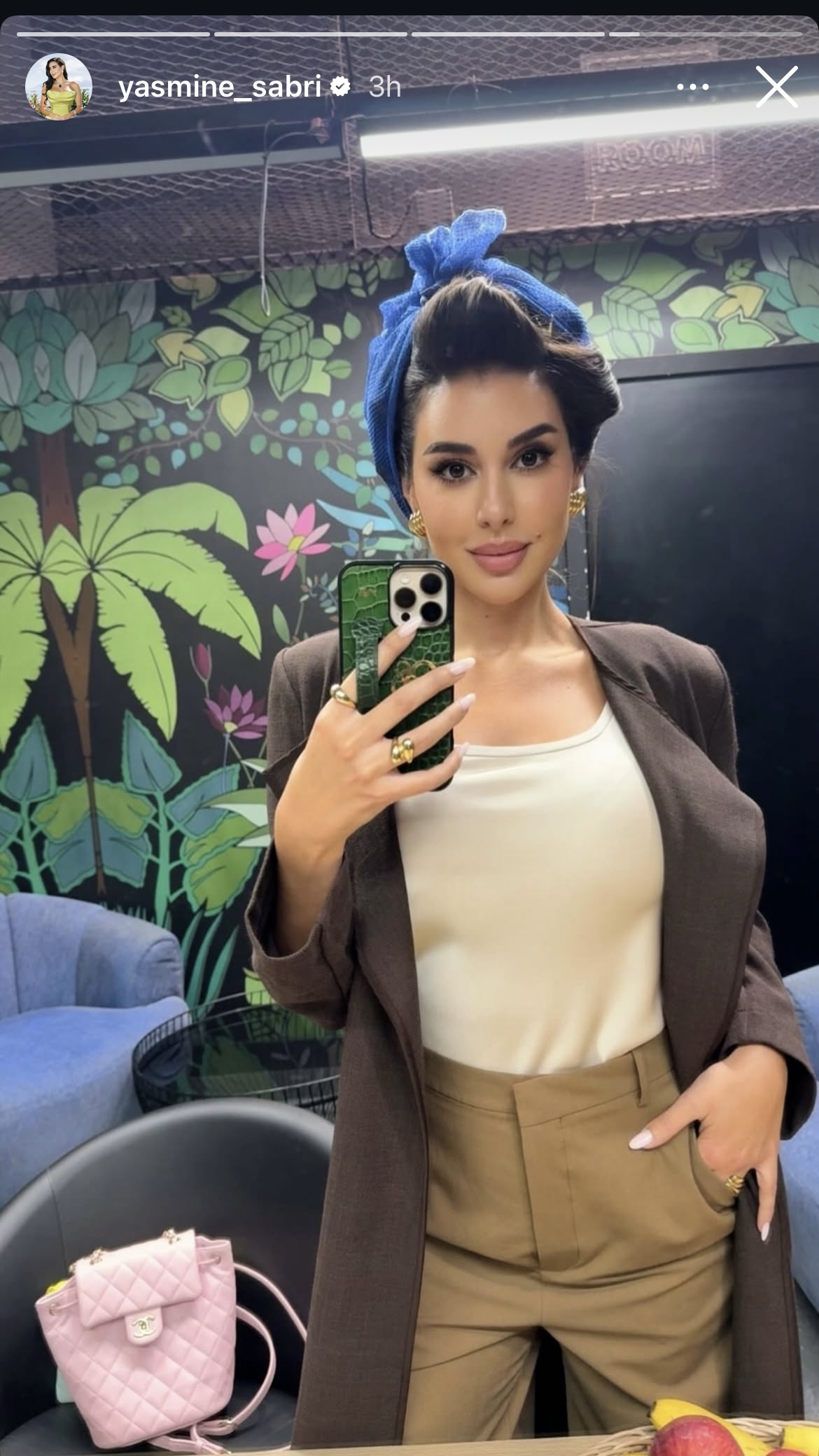 ياسمين صبري بتسحر الكل بإطلالة كلاسيكية