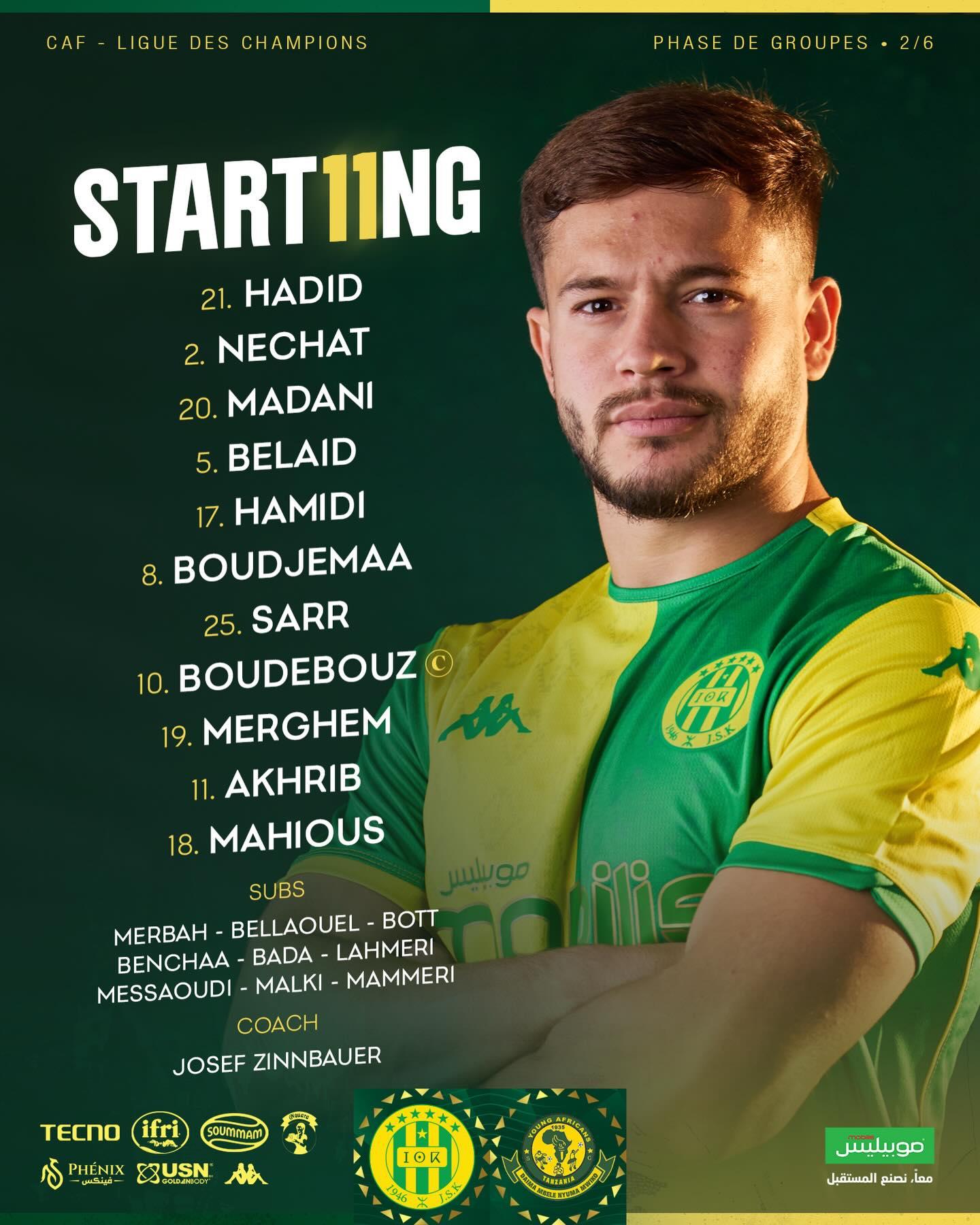 تشكيل شبيبة القبائل ضد يانج أفريكانز