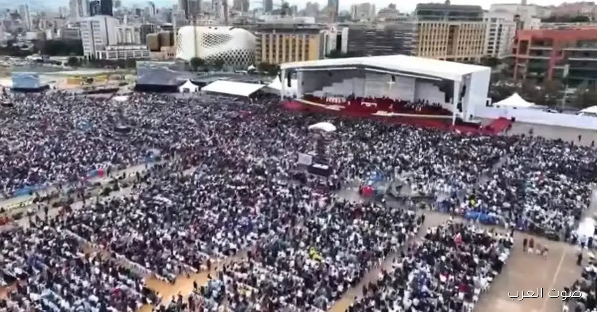 150 ألف واحد حضروا قداس بابا الفاتيكان في بيروت