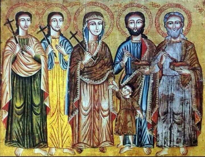 1764593675 654 الكنيسة الأرثوذكسية تحتفل بذكرى استشهاد القديسين قزمان ودميان وإخواتهم ووالدتهم