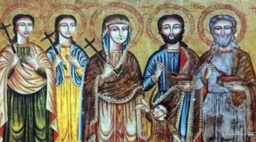 1764593675 الكنيسة الأرثوذكسية تحتفل بذكرى استشهاد القديسين قزمان ودميان وإخواتهم ووالدتهم