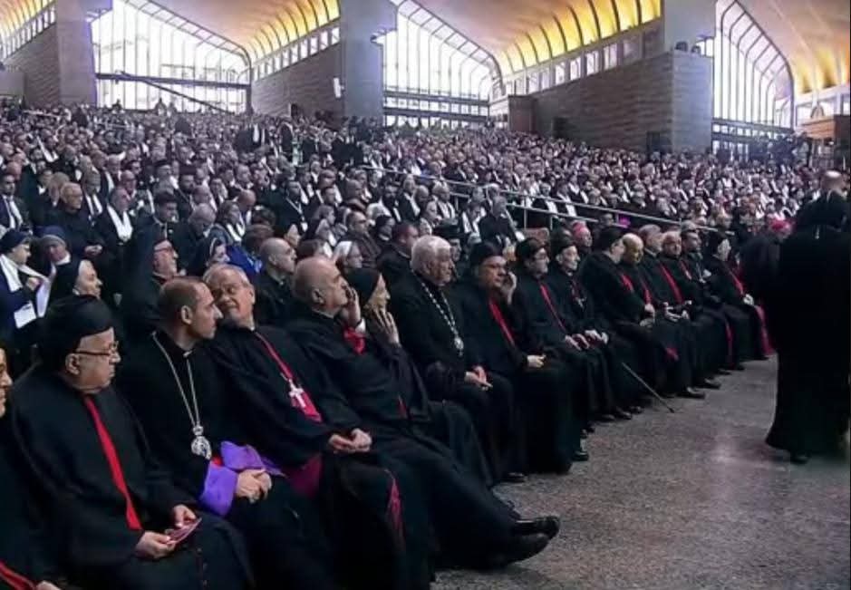 1764597819 404 الأنبا إبراهيم إسحق يحضر لقاء البابا لاون مع الأساقفة والكهنة