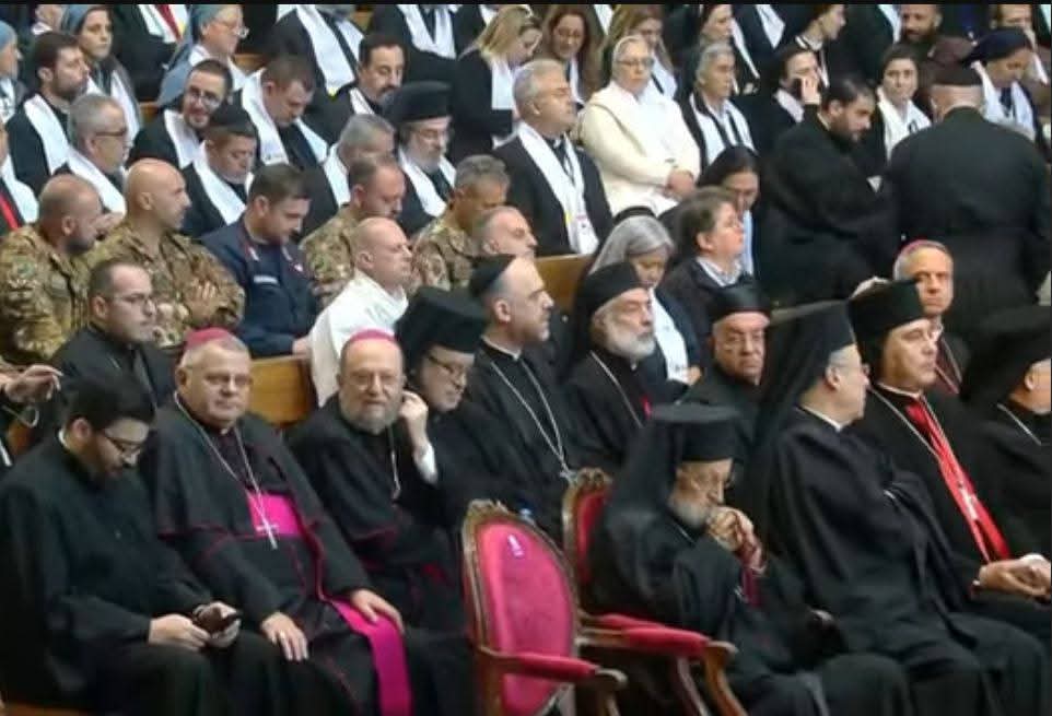 1764597819 839 الأنبا إبراهيم إسحق يحضر لقاء البابا لاون مع الأساقفة والكهنة