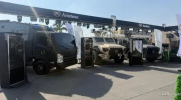 1764603080 مدرعات وكاسحات ألغام مصرية في جناح مجموعة أمستون بمعرض إيديكس