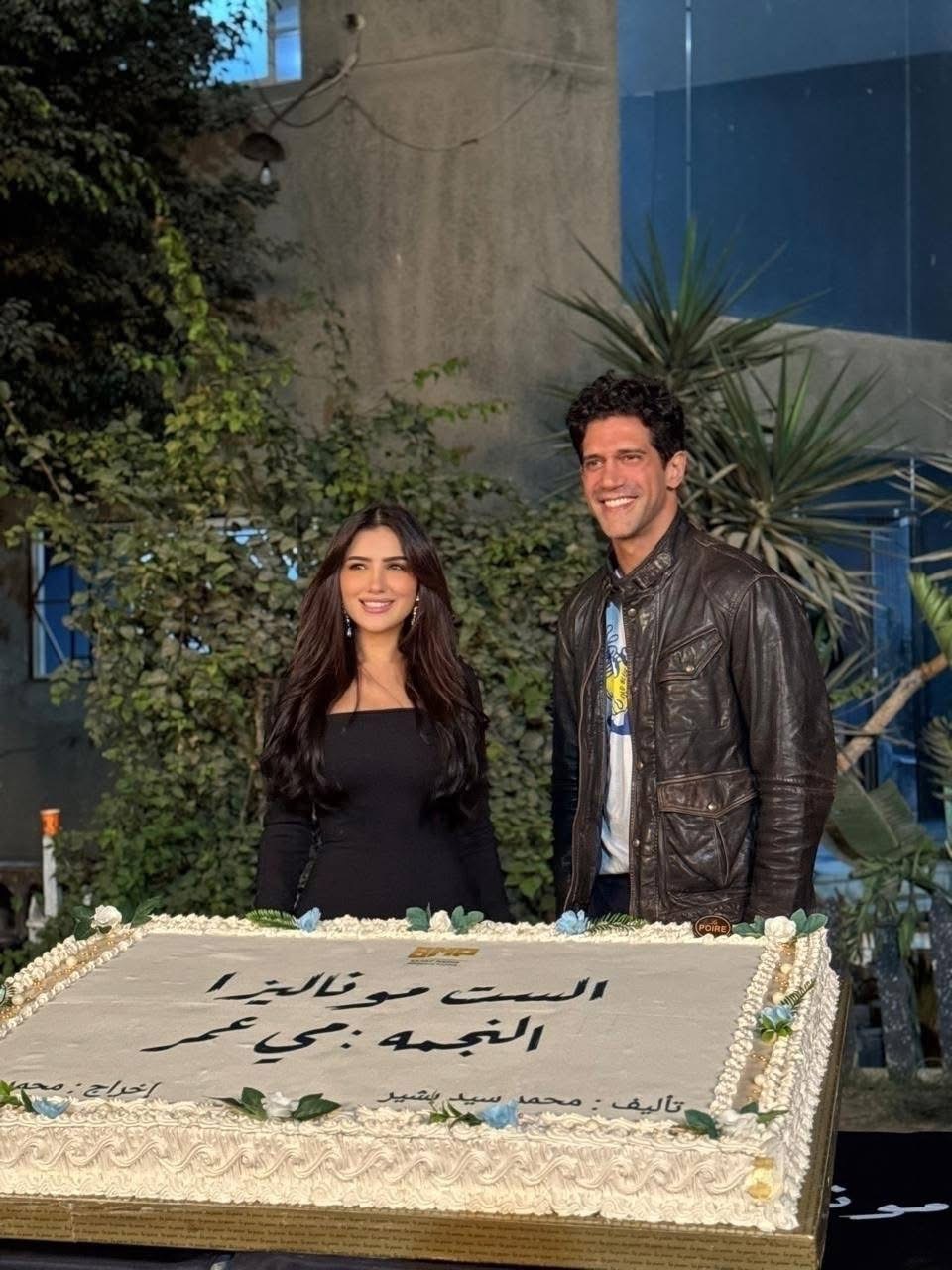 صورة من كواليس تصوير مسلسل الست موناليزا