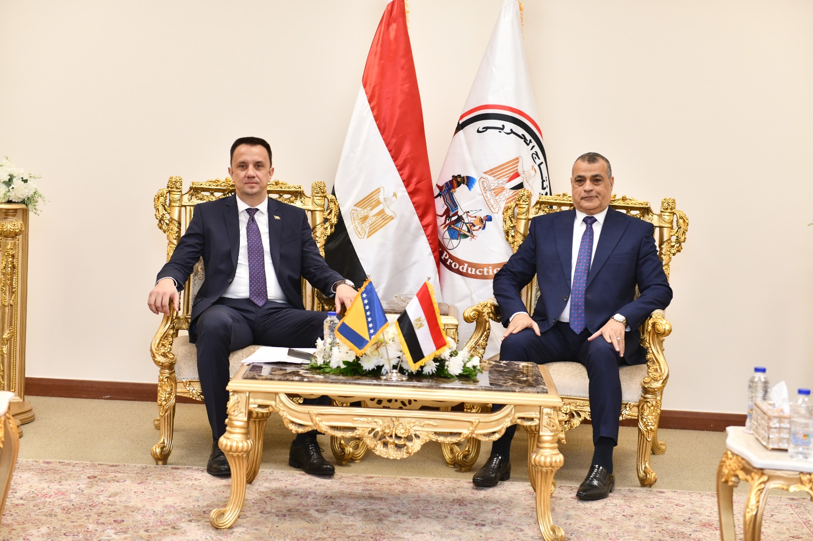 1764752181 107 وزير الإنتاج الحربي ووزير الطاقة والتعدين البوسني يتناقشوا عن الشراكات