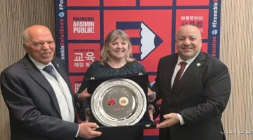 1764762758 لقاء خلف الزناتي مع رئيسة اتحاد المعلمين في أستراليا صور