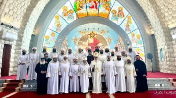1764838461 أول خلوة لكهنة إيبارشية حلوان والمعصرة صور