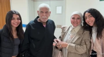 1764844821 دعاء فاروق تزور حسن شحاتة في المستشفى حفيدته وروكي بنتي