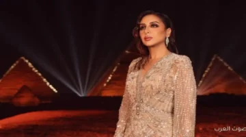 1764891633 أنغام بتحتفل بنجاح حفلتها قدام الأهرامات