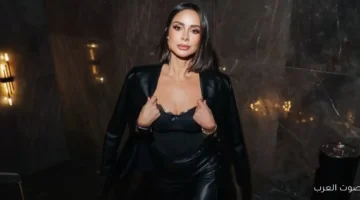 1764932137 بسنت شوقي تطل بإطلالة جريئة بالجلد