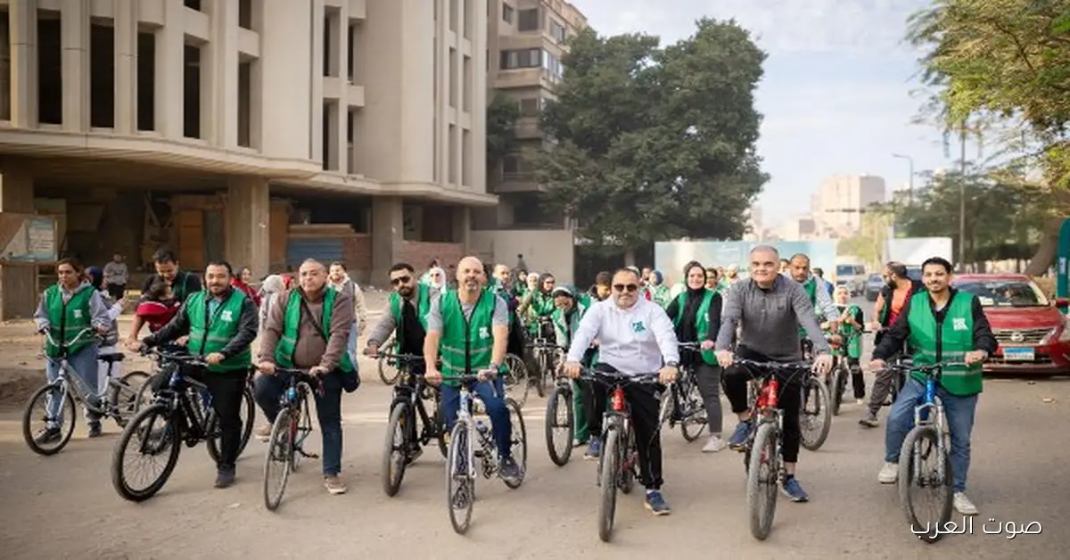 1764940644 مصر الخير بتنظم ماراثون دراجات و المشاركين بيوزعوا بطاطين للشتا