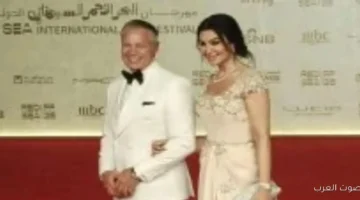 أروى جودة وزوجها يظهرا لأول مرة بعد فرحهم