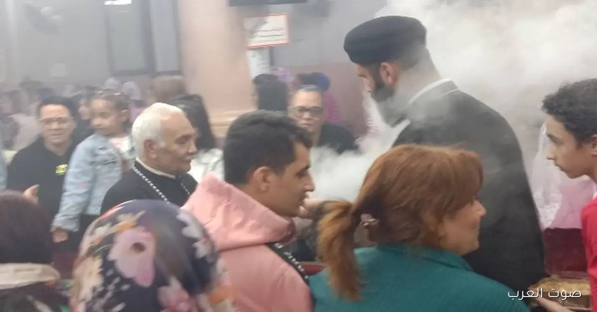 احتفال بذكري استشهاد الشهيد أبو سيفين في كنيسة بالسويس